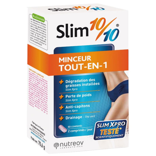 SLIM 10/10 - Minceur Tout-en-1 - 60 comprimés