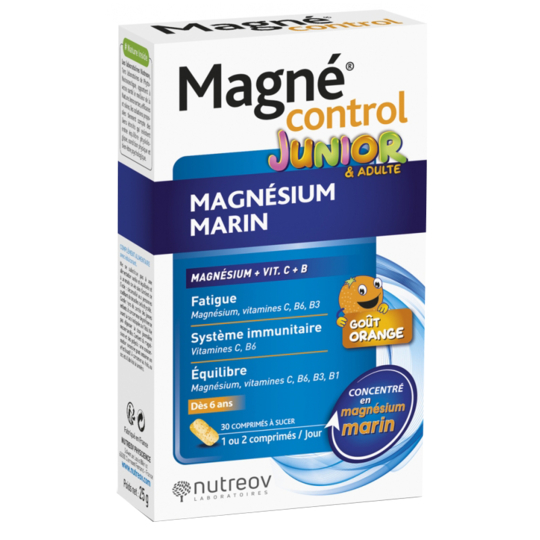 MAGNE CONTROL - Magnésium Marin - Junior - 60 comprimés à sucer
