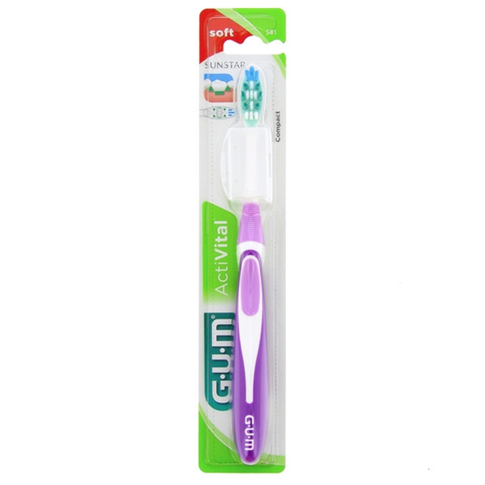 GUM Activital 581 brosse à dents souple compact