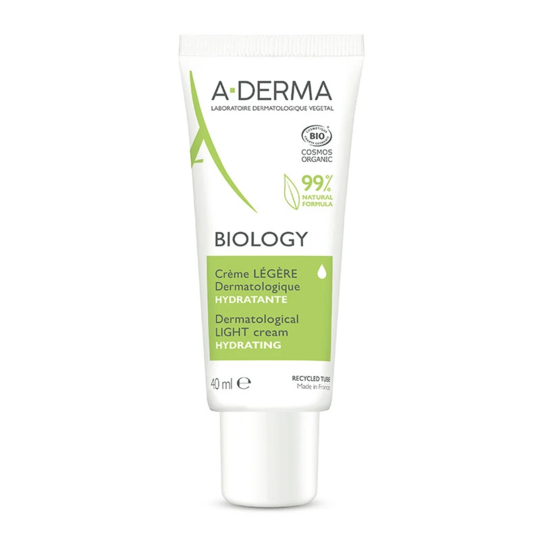 Aderma Biology Crème Légère Dermatologique Hydratante Bio 40 ml
