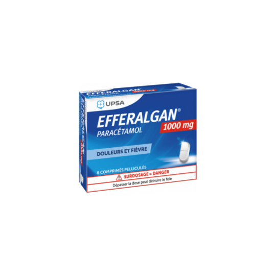 Efferalgan 1000 mg  8 Comprimés Pelliculés