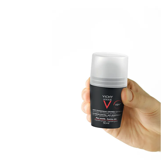 Vichy Déodorant Homme Anti-Transpirant Contrôle Extrême 72H Lot de 2 x 50 ml
