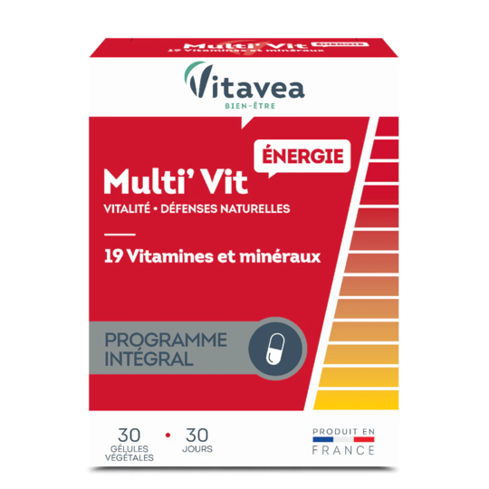 Vitavea Multi'vitamines Energie 19 vitamines & minéraux 30 gélules