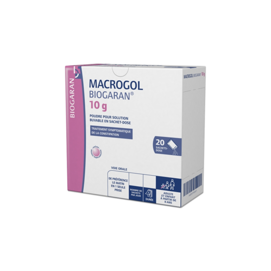 Biogaran Macrogol 10 g 20 sachets