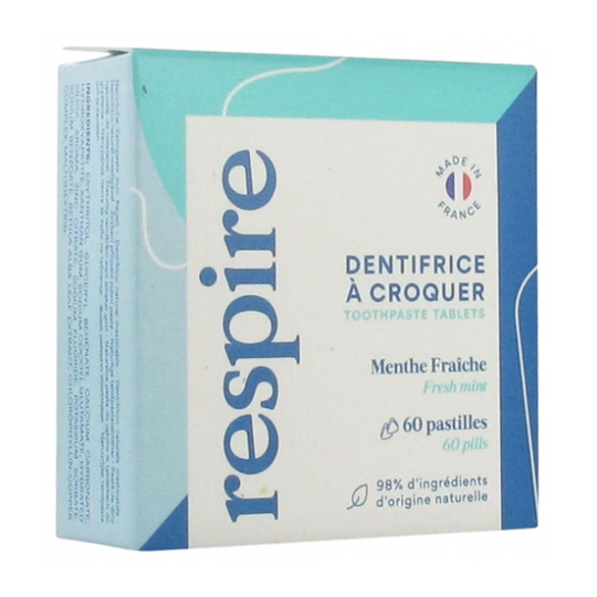Dentifrice à Croquer Menthe Fraîche - 60 pastilles