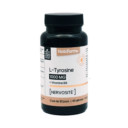L-Tyrosine 1000 Mg + Vitamine B6 - 60 Gélules