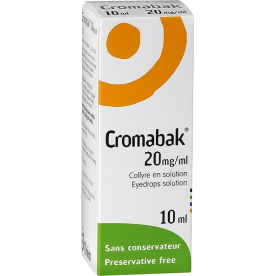 Cromabak 20 mg/ml Conjonctivite - 10 ml