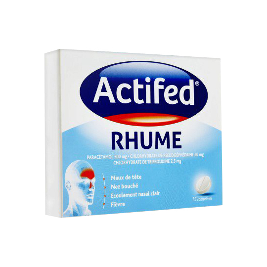 ACTIFED - Rhume - 15 comprimés