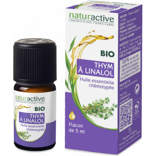 AROMATHERAPIE - Huile Essentielle Thym à Linalol Bio - 5 ml
