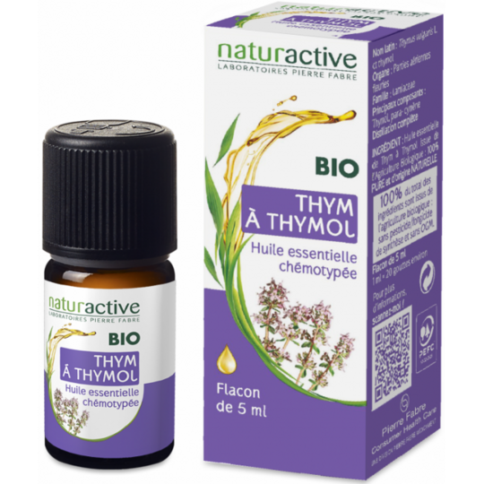 AROMATHERAPIE - Huile Essentielle Thym à Thymol Bio - 5 ml