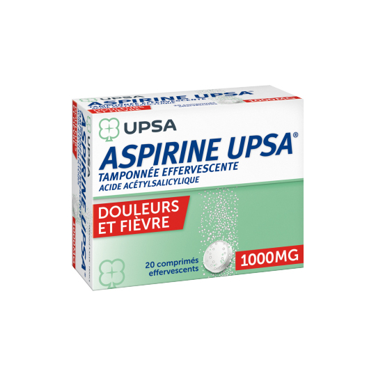 Aspirine 1000 mg  20 comprimés