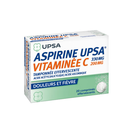 Aspirine Vitamine C 20 comprimés effervescents