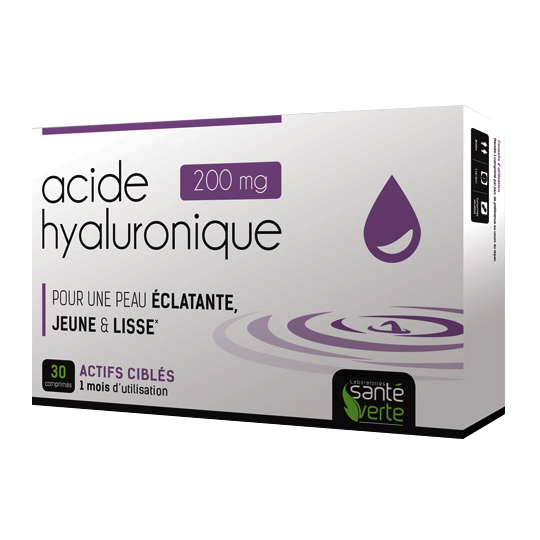 Acide Hyaluronique 200 mg - Peau Eclatante - 30 comprimés