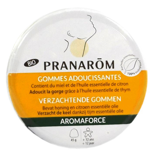AROMAFORCE - Gommes Miel et Citron et Thym Bio - 45 g
