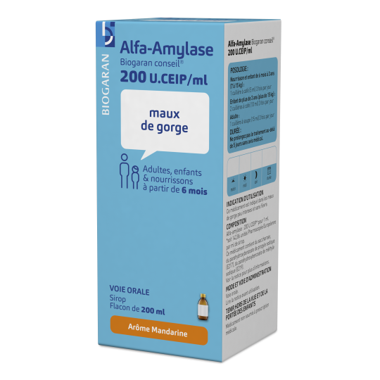 Alfa-Amylase - Maux de Gorge Sirop - 200 ml