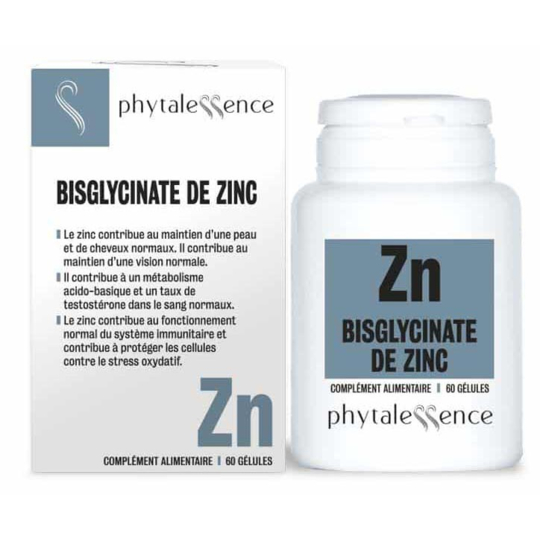 Bisglycinate de Zinc - 60 gélules