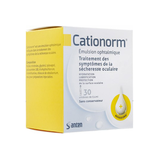CATIONORM - Emulsion Ophtalmique - 30 unidoses
