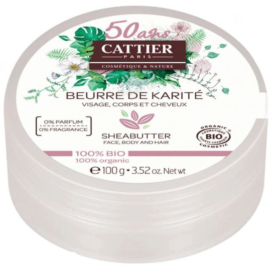 Beurre de Karité 100% Bio - Visage, Corps, Cheveux - 100 g