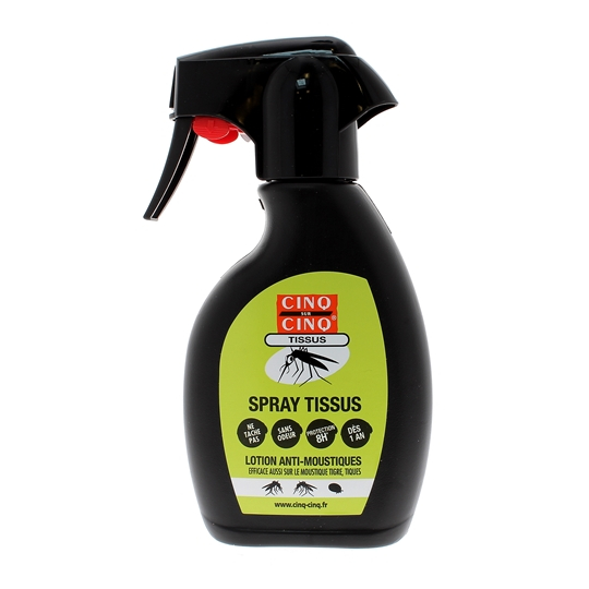 CINQ SUR CINQ Spray Anti-Moustiques Tissus - 250 ml