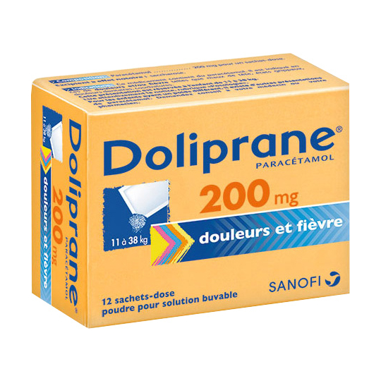 Doliprane 200 mg - 12 sachets