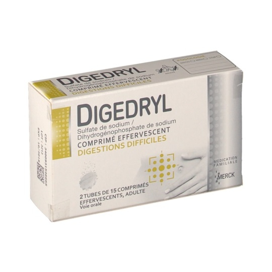 Digedryl - Lot de 2 x 15 comprimés effervescents