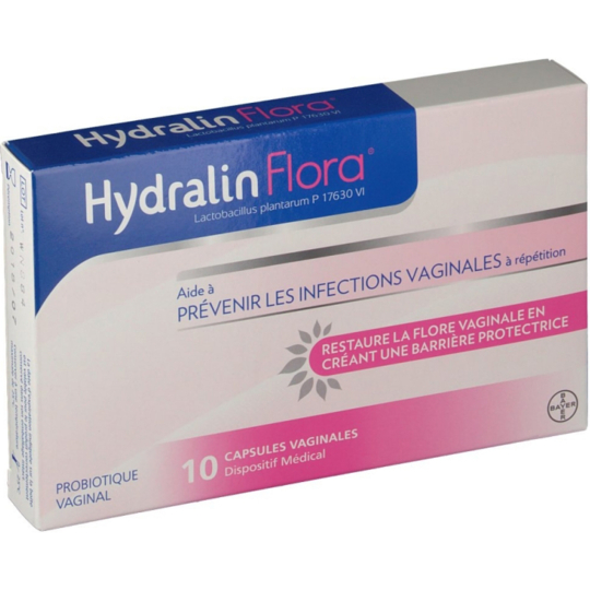 HYDRALIN FLORA - Infections Vaginales - 10 capsules