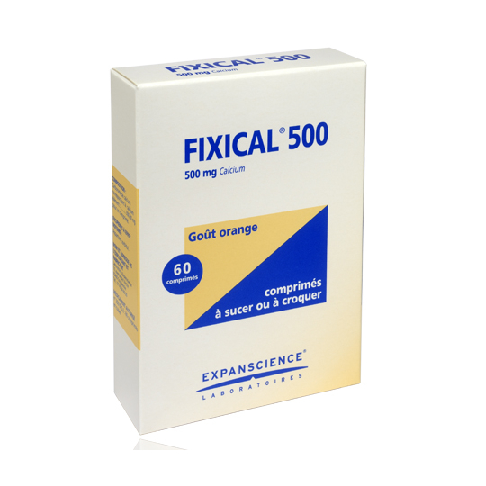 Fixical 500 mg Calcium - 60 comprimés à croquer