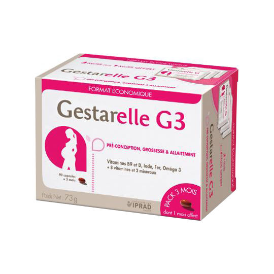 Gestarelle G3+ Pré-Conception Grossesse & Allaitement - 90 capsules
