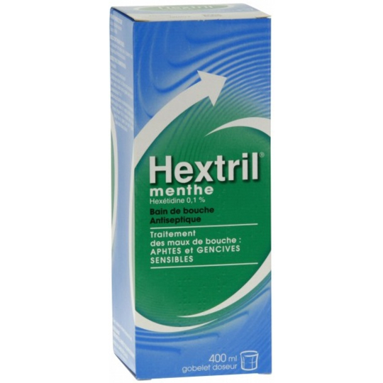 HEXTRIL - Bain de Bouche Menthe 0,1 % - 400 ml