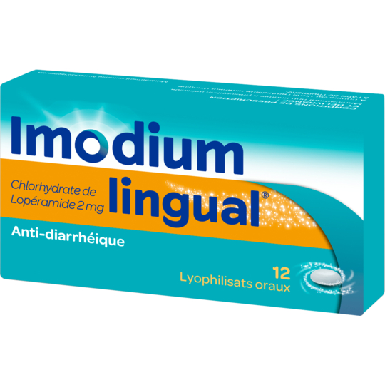 IMODIUM - Lingual Anti-Diarrhéique 2 mg - 12 Lyophilisats