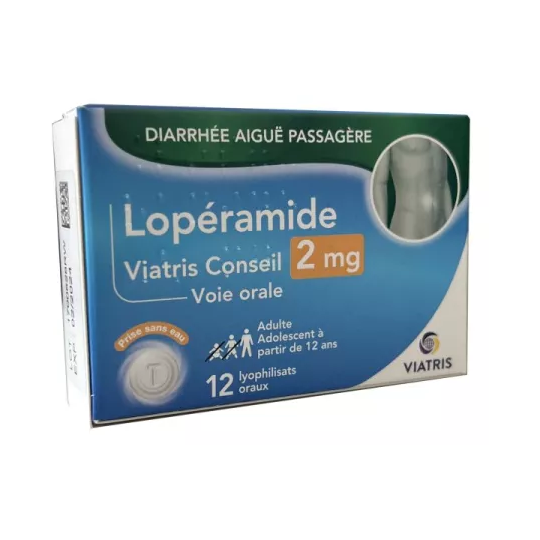 Lopéramide 2 mg - Anti-Diarrhéique - 12 lyocs