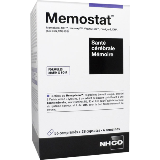 MEMOSTAT - 56 comprimés+ 28 gélules - 4 semaines