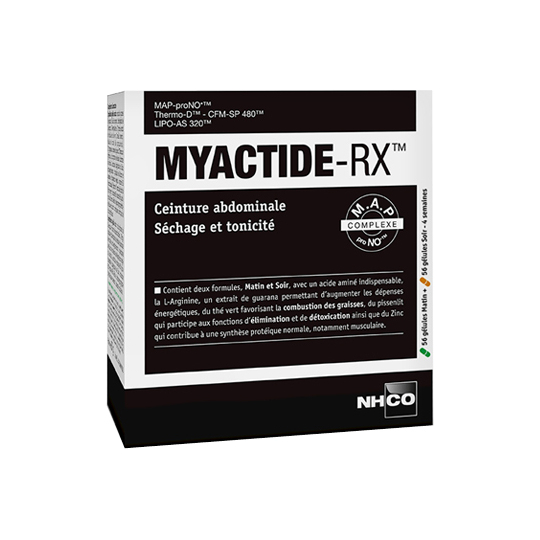 MYACTIDE-RX - Ceinture Abdominale - 56 gélules + 56 capsules