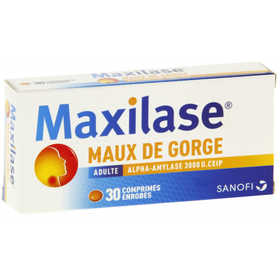 MAXILASE - Maux de Gorge - 30 comprimés
