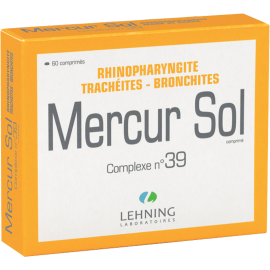 Mercur Sol Complexe n°39 Rhinopharyngites et Maux de Gorge - 60 comprimés