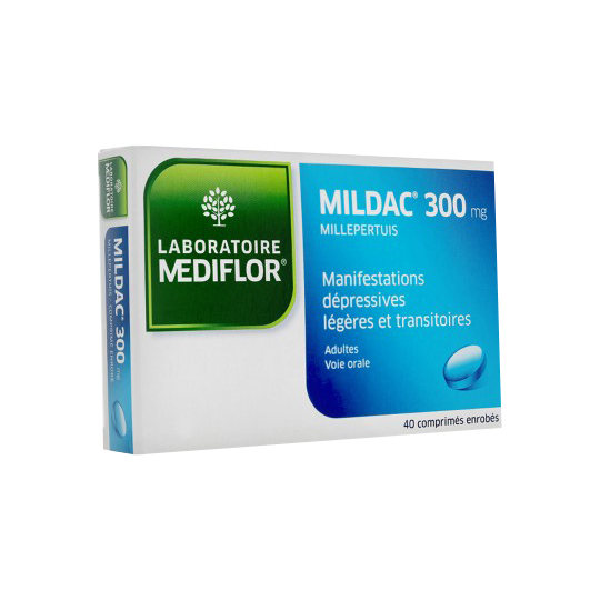 Mildac 300 mg millepertuis - 40 comprimés