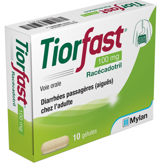 Tiorfast 100 mg - Diarrhées Passagères - 10 gélules
