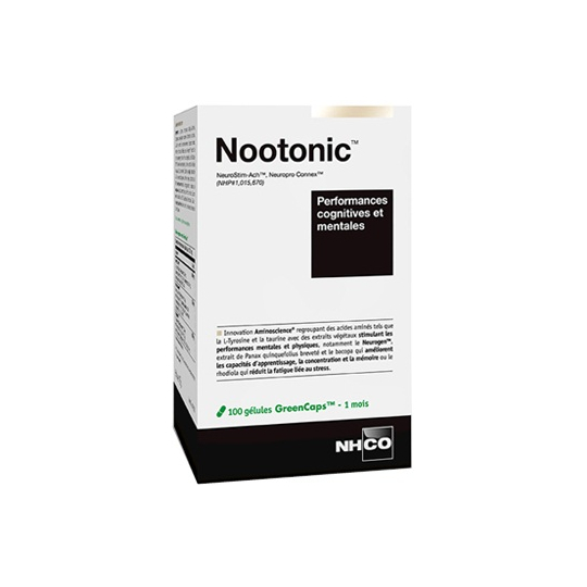 NOOTONIC - Performances Cognitives et mentales - 100 gélules - 1 mois