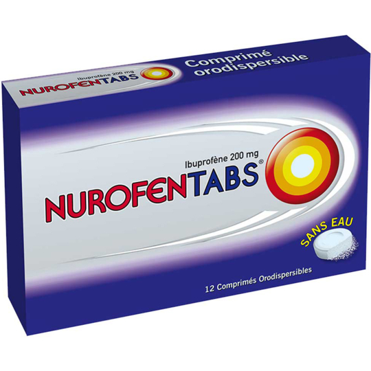 NUROFEN TABS - Ibuprofène 200 mg - 12 comprimés