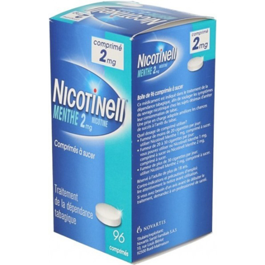 Nicotinell 2 mg Menthe - 96 comprimés