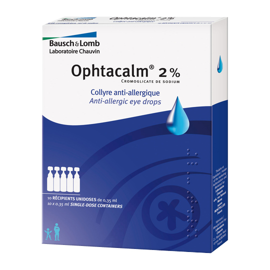 Ophtacalm Collyre Anti-Allergique 2 % - 10 unidoses
