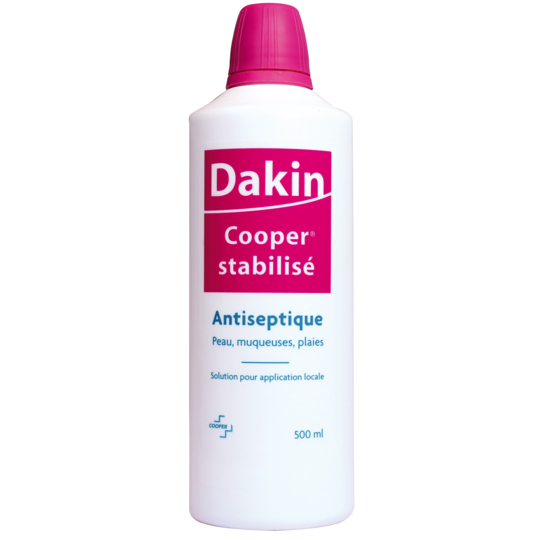 Dakin stabilisé - Solution Antiseptique Application Locale - 500 ml