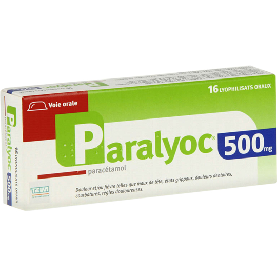Paralyoc Paracétamol 500 mg - 16 comprimés