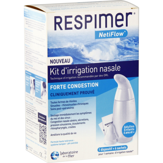 RESPIMER - Netiflow - Kit d’Irrigation Nasale