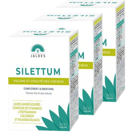 SILETTUM EXPERT - Volume et Vitalité des Cheveux - Lot de 3 x 60 gélules