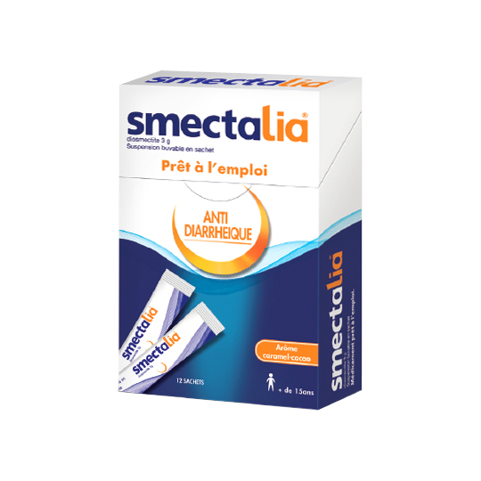 SMECTALIA - Anti-Diarrhéique Caramel Cacao - 12 sachets