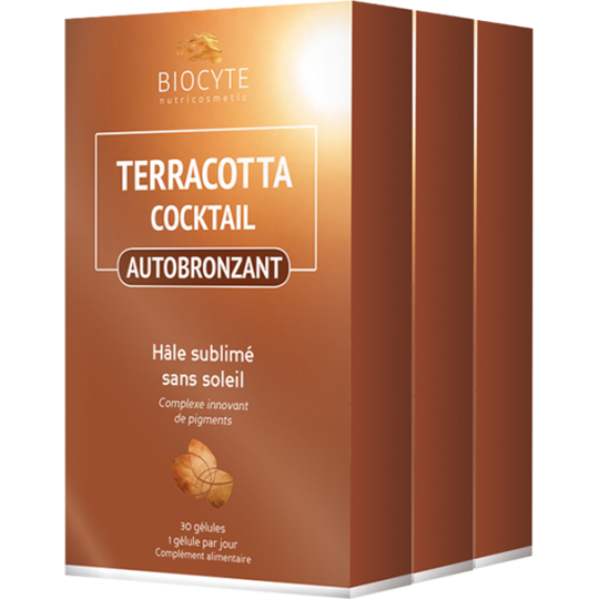 SOLAIRE - Terracotta Cocktail Autobronzant - Lot de 3 x 30 gélules