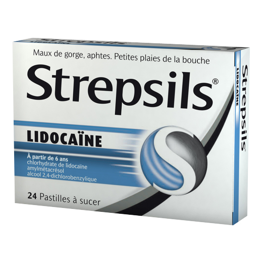 STREPSILS - Lidocaïne - 24 pastilles
