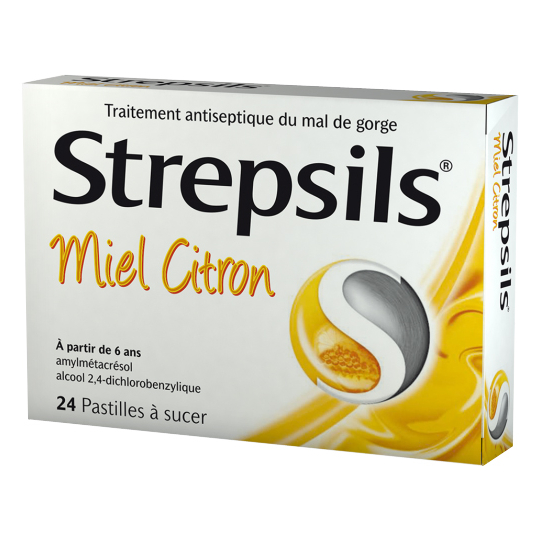 STREPSILS - Miel Citron - 24 pastilles