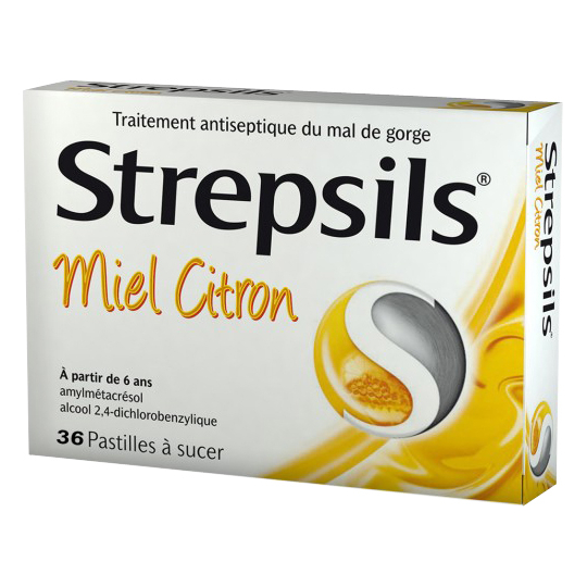 STREPSILS - Miel Citron - 36 pastilles